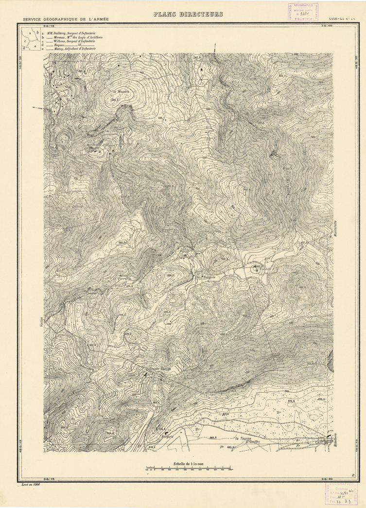 (N:21343) PLANS DIRECTEURS - XXXII 45 N4b (B0017825) Carte e stampe antiche: riproduzione a colori su carta (formato A1)