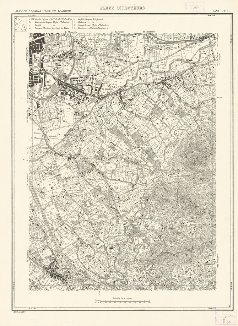 (N:21346) PLANS DIRECTEURS - XXXII 45 N5a (B0017828) Carte e stampe antiche: riproduzione a colori su carta (formato A1)