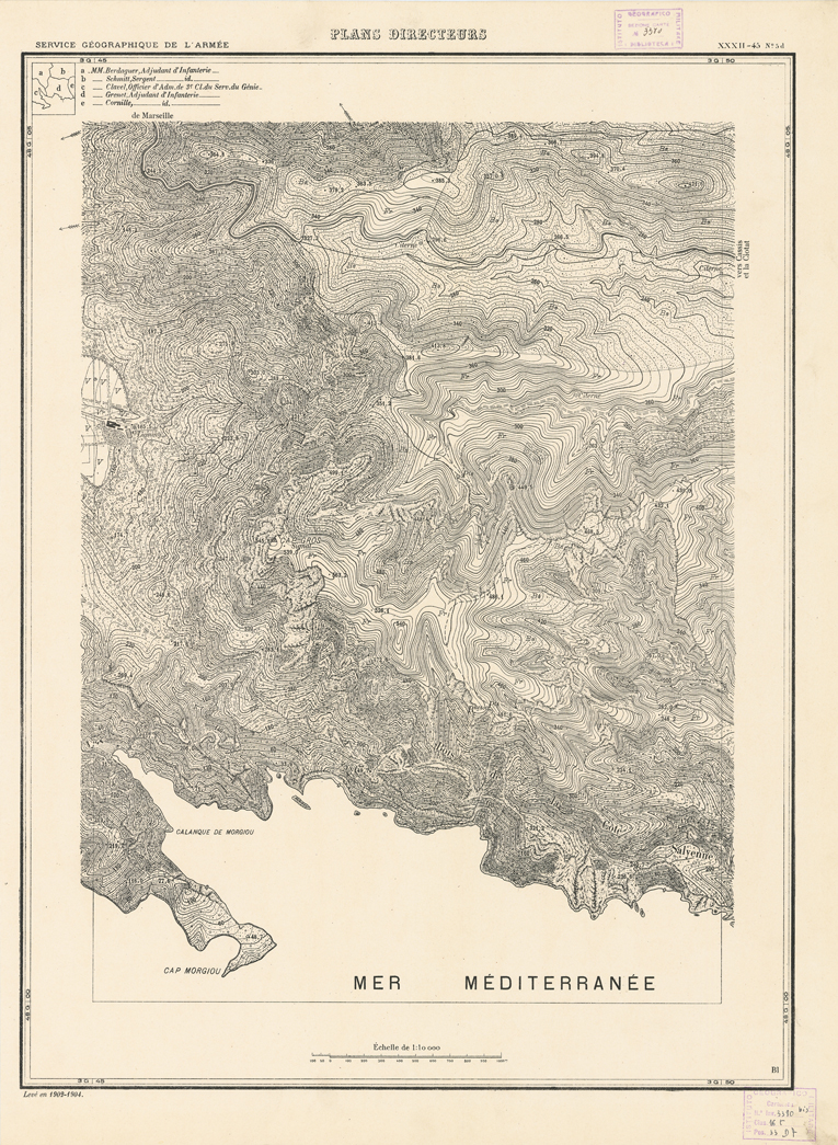 (N:21348) PLANS DIRECTEURS - XXXII 45 N5d (B0017830) Carte e stampe antiche: riproduzione a colori su carta (formato A1)