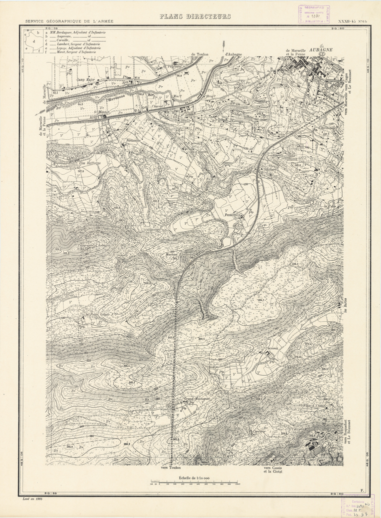 (N:21350) PLANS DIRECTEURS - XXXII 45 N6b (B0017832) Carte e stampe antiche: riproduzione a colori su carta (formato A1)