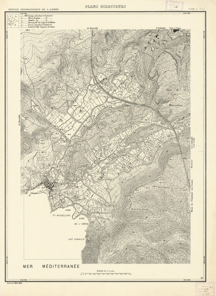 (N:21352) PLANS DIRECTEURS - XXXII 45 N6d (B0017834) Carte e stampe antiche: riproduzione a colori su carta (formato A1)