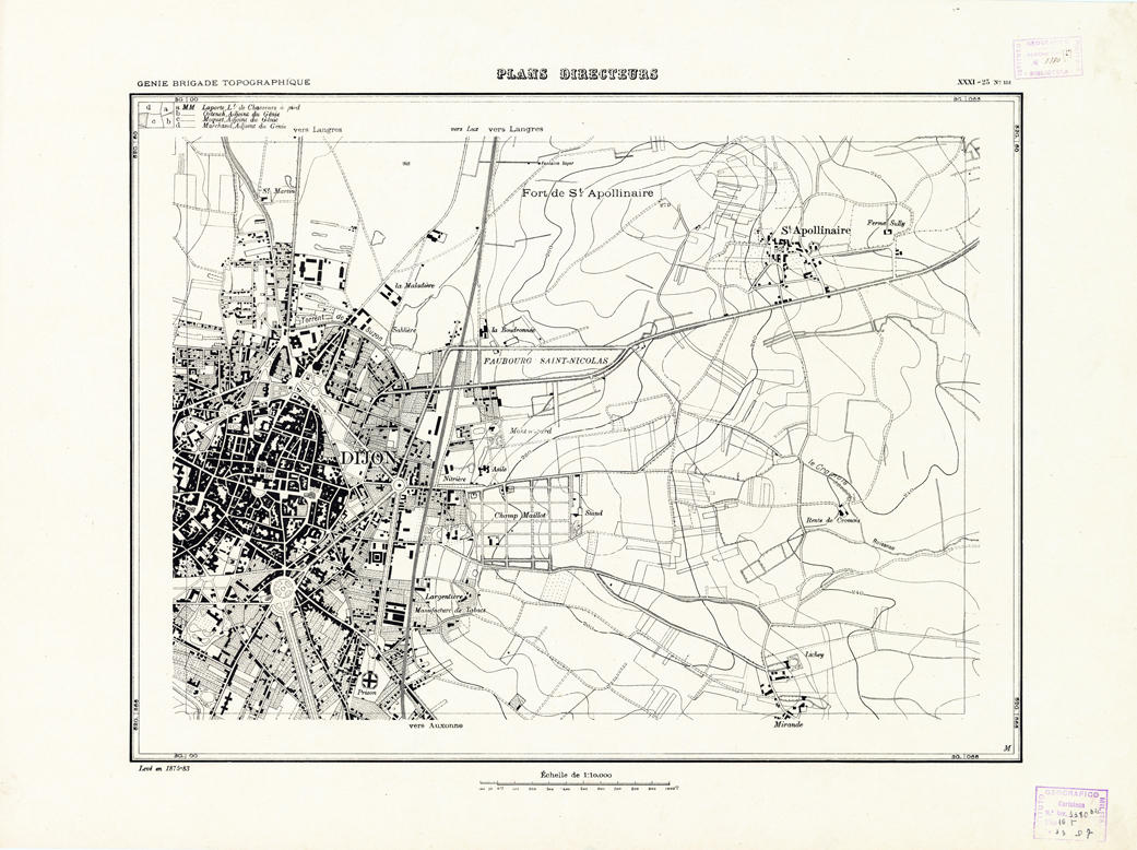 (N:21380) PLANS DIRECTEURS - XXXI 23 N181 (B0017862) Carte e stampe antiche: riproduzione a colori su carta (formato A1)