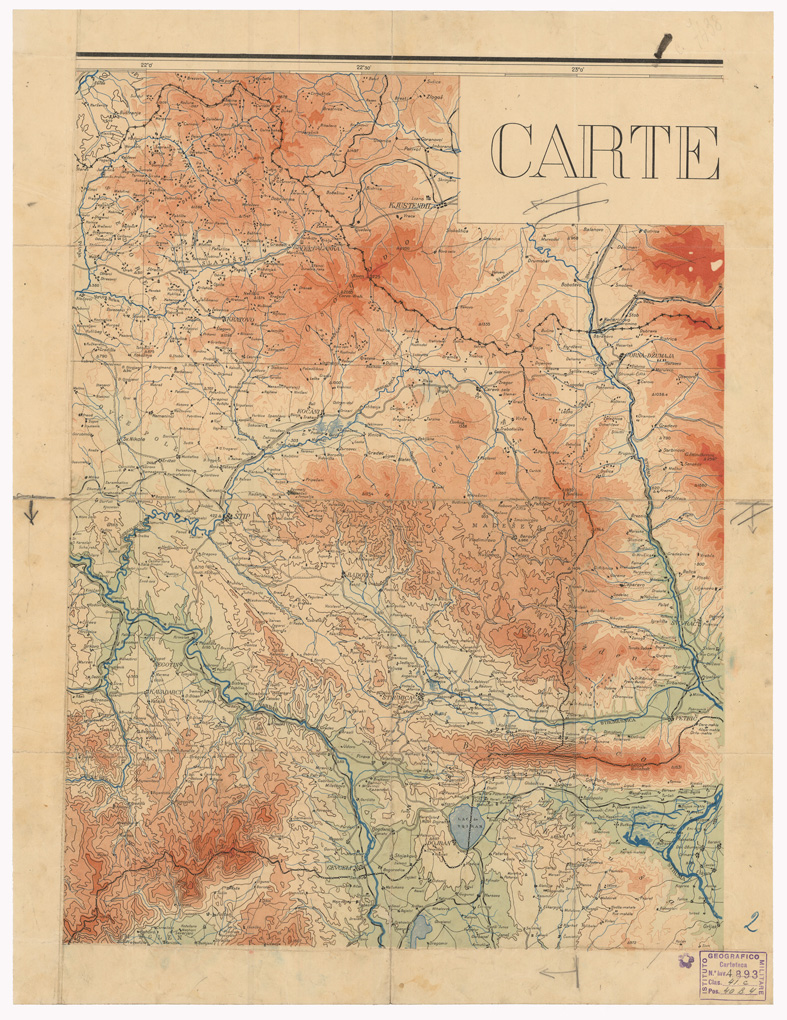 (N:35460) CARTE DE LA MACEDOINE Scala 1:300.000 Inv. 4893 Class.41C Pos. 40-B-4  (6 Fogli). Foglio 2 (B0019795) Carte e stampe antiche: riproduzione a colori su carta (formato A1)