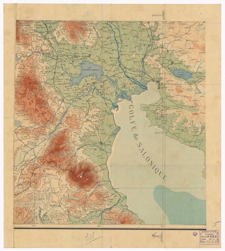 (N:35463) CARTE DE LA MACEDOINE - FOGLIO 5 (B0019798) Carte e stampe antiche: riproduzione a colori su carta (formato A1)