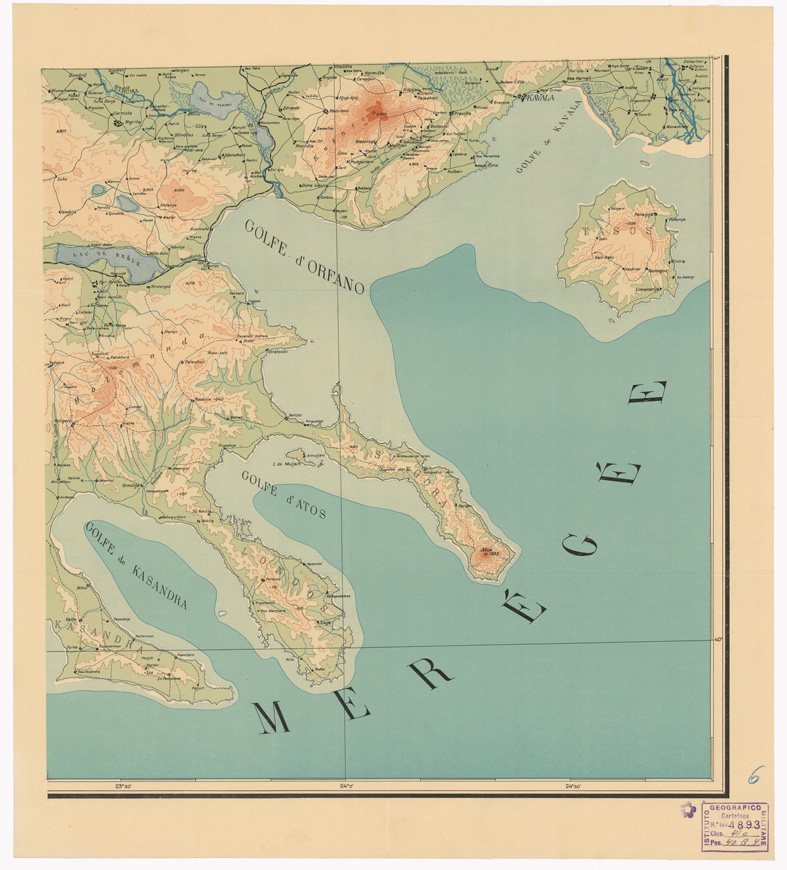 (N:35464) CARTE DE LA MACEDOINE - FOGLIO 6 (B0019799) Carte e stampe antiche: riproduzione a colori su carta (formato A1)