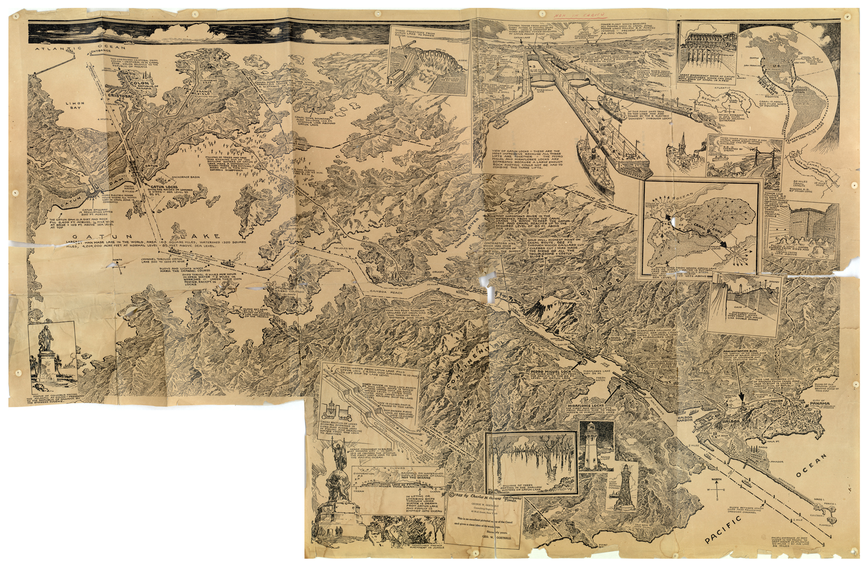 (N:33454) PANAMA - INTESTAZIONE E SPIEGAZIONE DE LA CARTE DE L'ISTHME DE PANAMA ET DE DARIEN E DE LA PROVINCE DU CHOCO - FOGLIO 2 (B0019977) Carte e stampe antiche: riproduzione a colori su carta (formato A1)