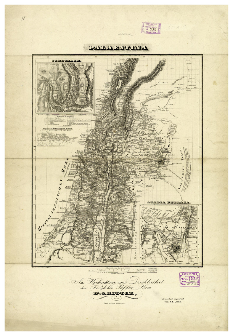 (N:34067) PALESTINA (B0020097) Carte e stampe antiche: riproduzione a colori su carta (formato A1)
