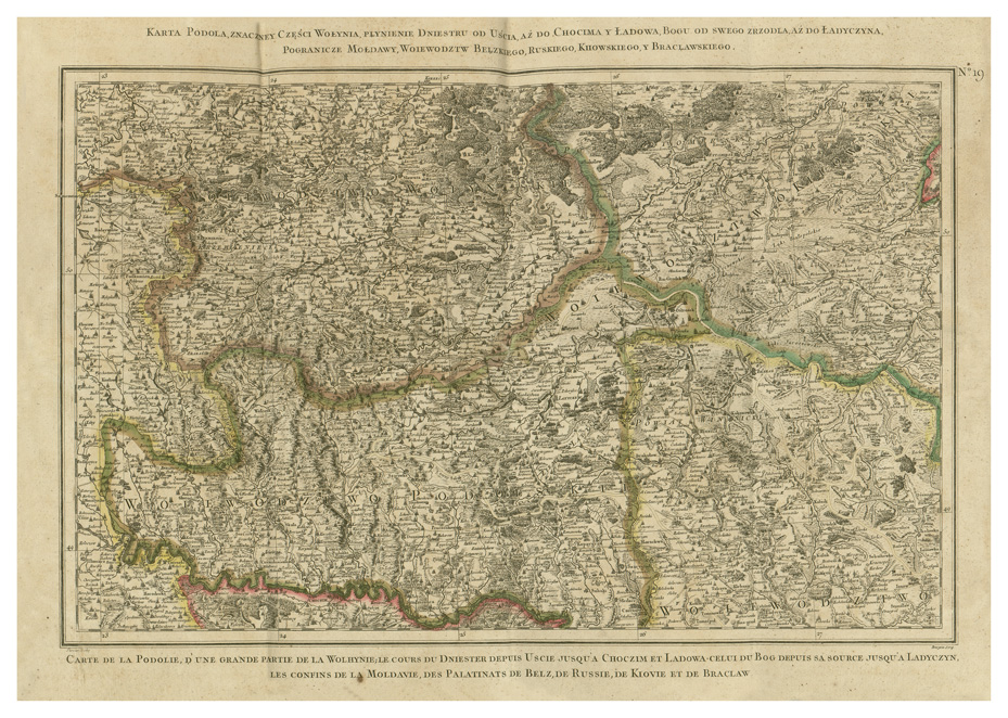 (N:34203) POLONIA ABTHEILLUNG DER POHLNISCHE LAND etc... - FOGLIO 19 (B0020166) Carte e stampe antiche: riproduzione a colori su carta (formato A1)