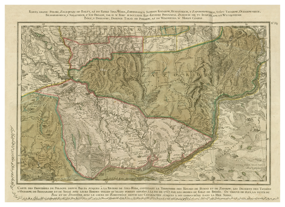 (N:34207) POLONIA ABTHEILLUNG DER POHLNISCHE LAND etc... - FOGLIO 24 (B0020170) Carte e stampe antiche: riproduzione a colori su carta (formato A1)