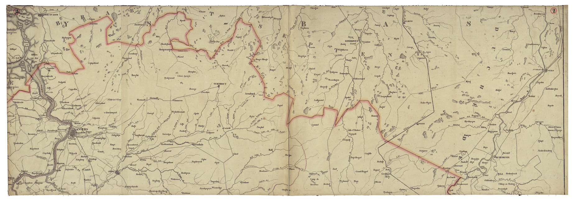 (N:34470) CARTE ADMINISTRATIVE ET INDUSTRIELLE COMPRENANT LES MINES ETC... DE LA BELGIQUE - FOGLIO 2 (B0020347) Carte e stampe antiche: riproduzione a colori su carta (formato A1)