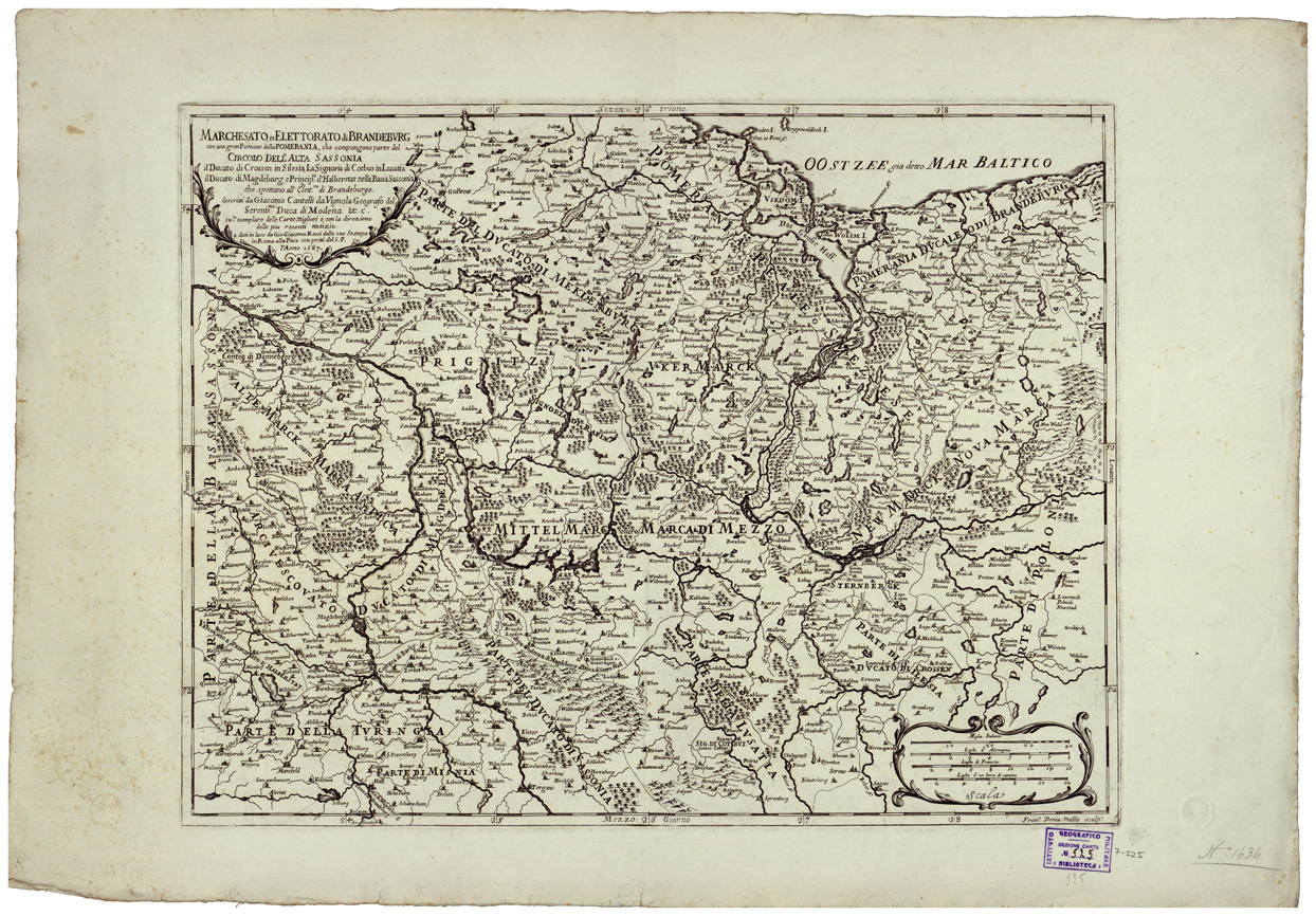 (N:34683) MARCHESATO ET ELETTORATO DI BRANDEBURG ETC... (B0020516) Carte e stampe antiche: riproduzione a colori su carta (formato A1)
