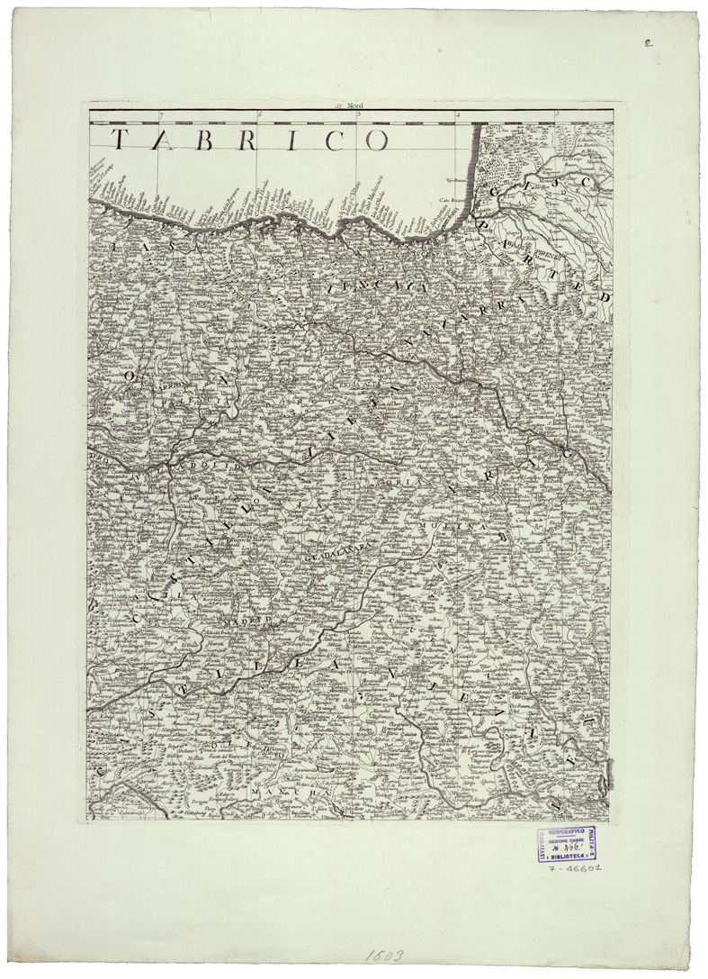 (N:34779) LI REGNI DI SPAGNA E PORTOGALLO - FOGLIO 2 (B0020612) Carte e stampe antiche: riproduzione a colori su carta (formato A1)