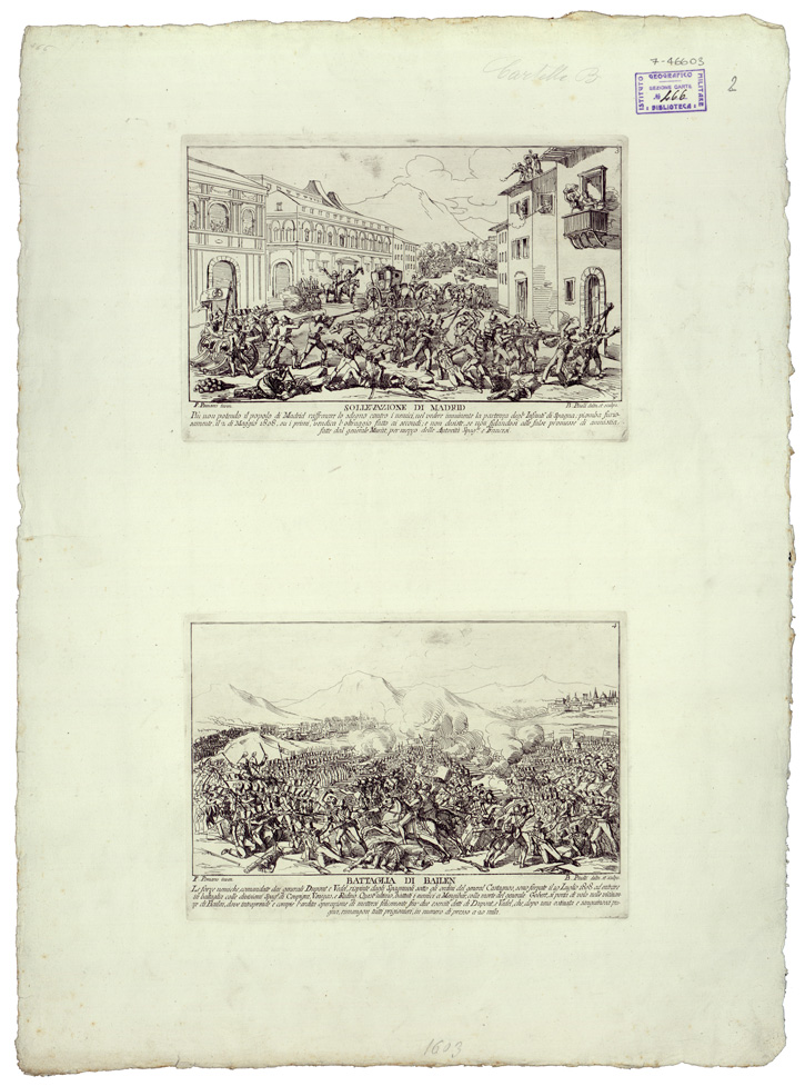 (N:34785) VEDUTE - LI REGNI DI SPAGNA E PORTOGALLO - FOGLIO 2 (B0020618) Carte e stampe antiche: riproduzione a colori su carta (formato A1)