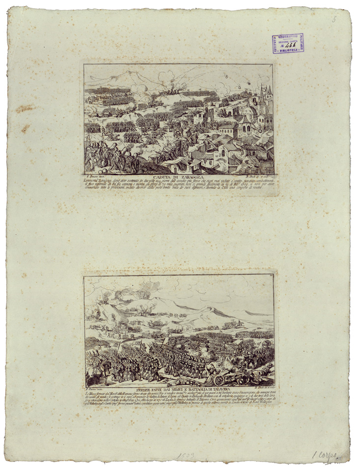 (N:34788) VEDUTE - LI REGNI DI SPAGNA E PORTOGALLO - FOGLIO 5 (B0020621) Carte e stampe antiche: riproduzione a colori su carta (formato A1)