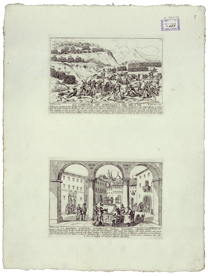 (N:34790) VEDUTE - LI REGNI DI SPAGNA E PORTOGALLO - FOGLIO 7 (B0020623) Carte e stampe antiche: riproduzione a colori su carta (formato A1)