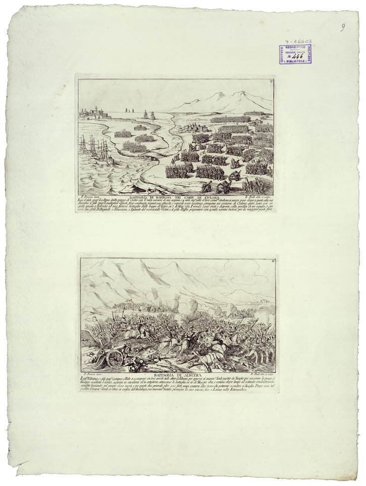 (N:34792) VEDUTE - LI REGNI DI SPAGNA E PORTOGALLO - FOGLIO 9 (B0020625) Carte e stampe antiche: riproduzione a colori su carta (formato A1)