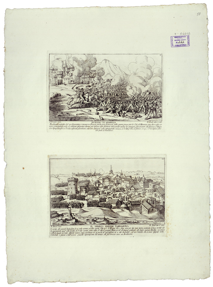 (N:34793) VEDUTE - LI REGNI DI SPAGNA E PORTOGALLO - FOGLIO 10 (B0020626) Carte e stampe antiche: riproduzione a colori su carta (formato A1)
