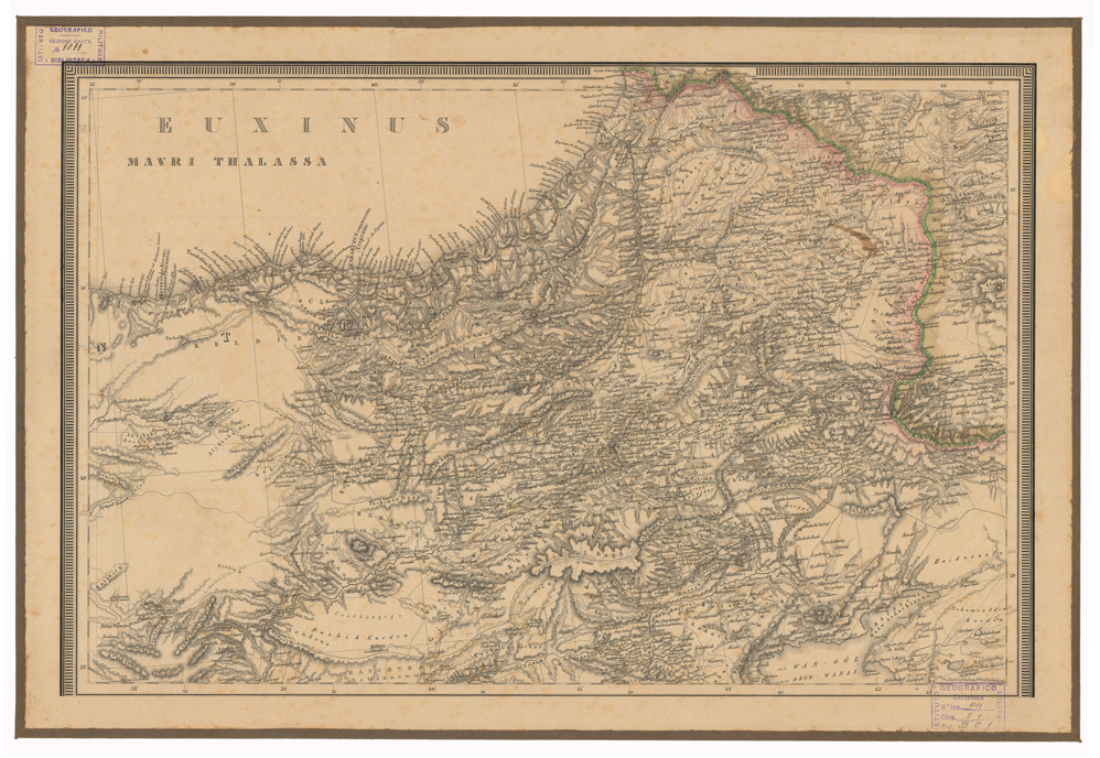 (N:35651) KARTE VON ARMENIEN, KURDISTAN UND AZERBEIDSCHAN - FOGLIO 4 (B0021075) Carte e stampe antiche: riproduzione a colori su carta (formato A1)