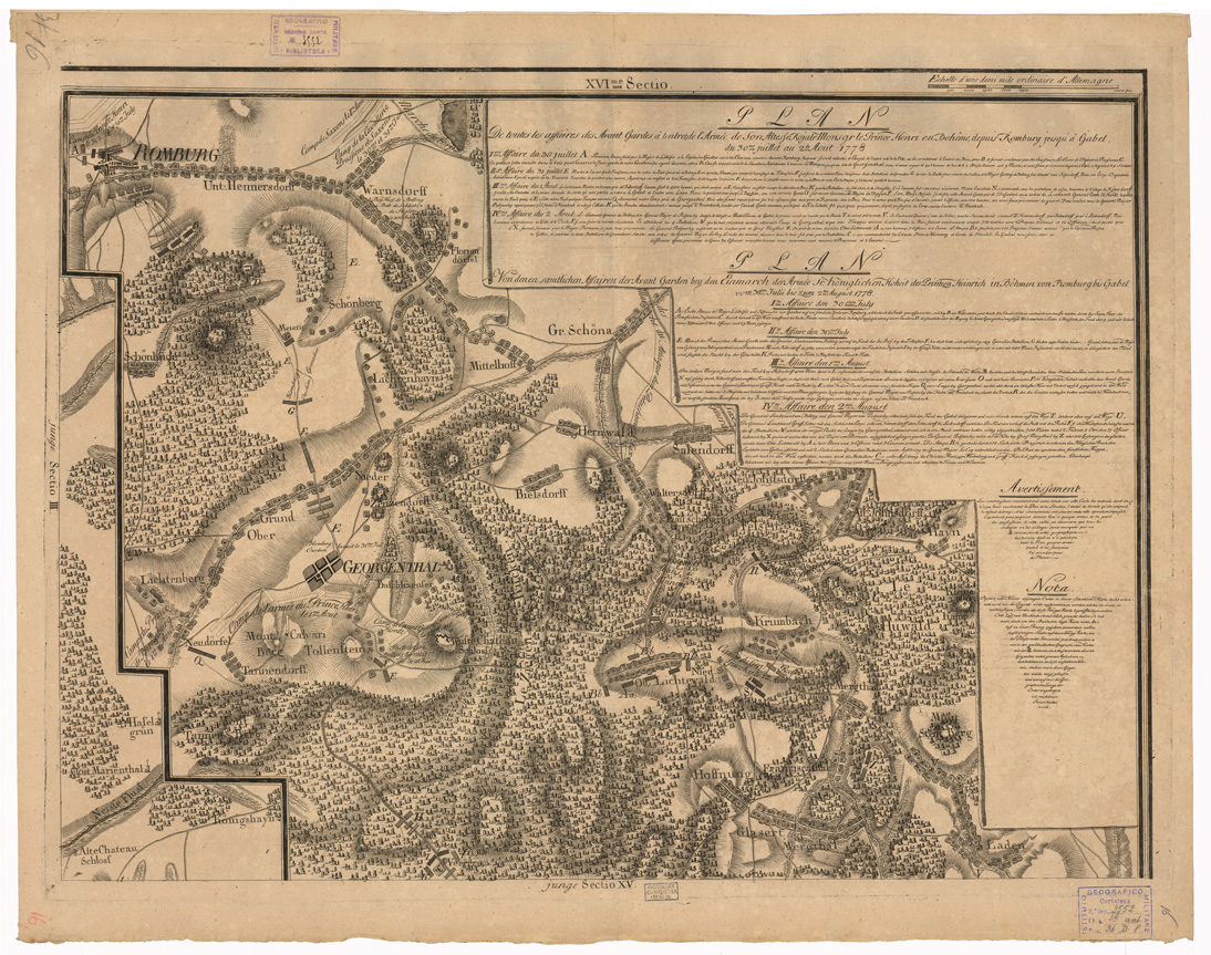 (N:35755) CARTE CHOROGRAPHIQUE ET MILITAIRE DE LA PARTIE DE LA SAXE DE LA BOHEME ECC... - FOGLIO 16 (B0021143) Carte e stampe antiche: riproduzione a colori su carta (formato A1)