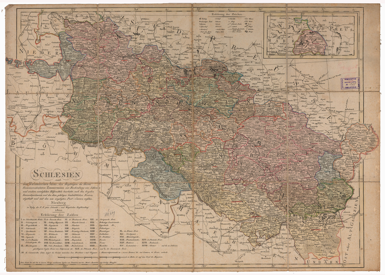 (N:35867) SCHESIEN ECC... (B0021181) Carte e stampe antiche: riproduzione a colori su carta (formato A1)