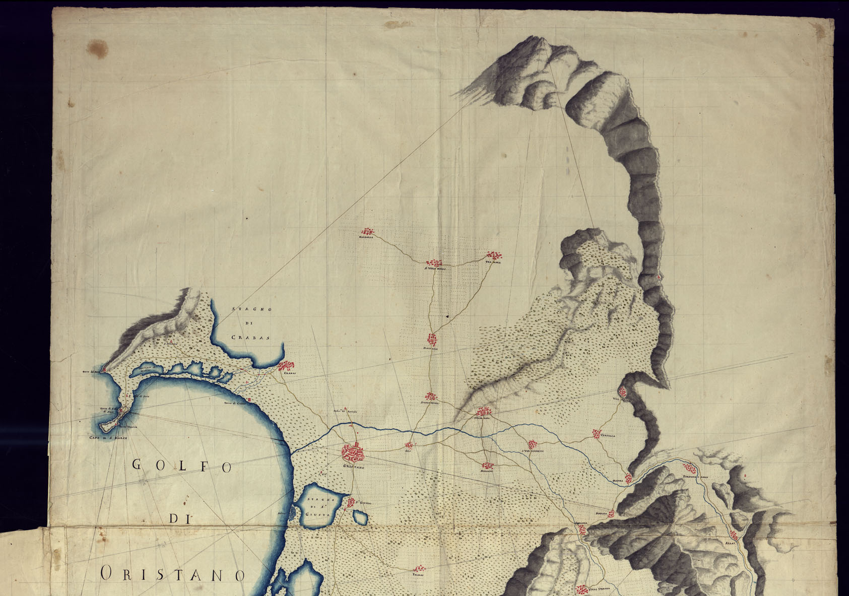 (N:6042) SARDEGNA. PARTE SUD-OVEST - FOGLIO 1. (CA000501, CA000502, CA000503) Carte e stampe antiche: riproduzione a colori su carta (formato A1)