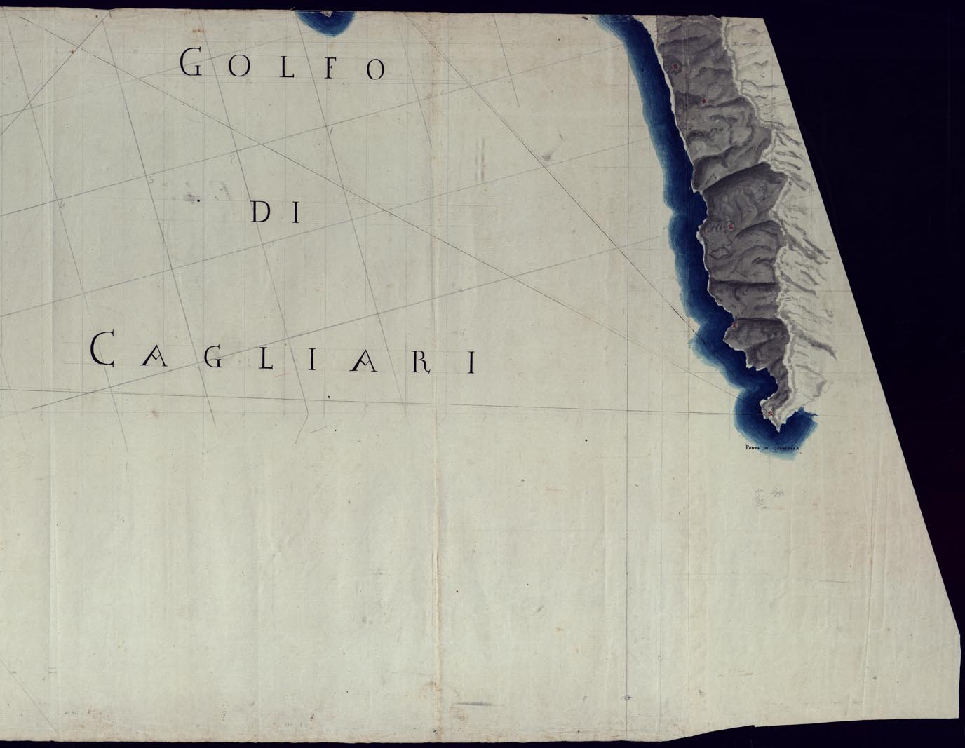 (N:6036) SARDEGNA, PARTE SUD-OVEST - FOGLIO 4. (CA000511, CA000512, CA000510) Carte e stampe antiche: riproduzione a colori su carta (formato A1)