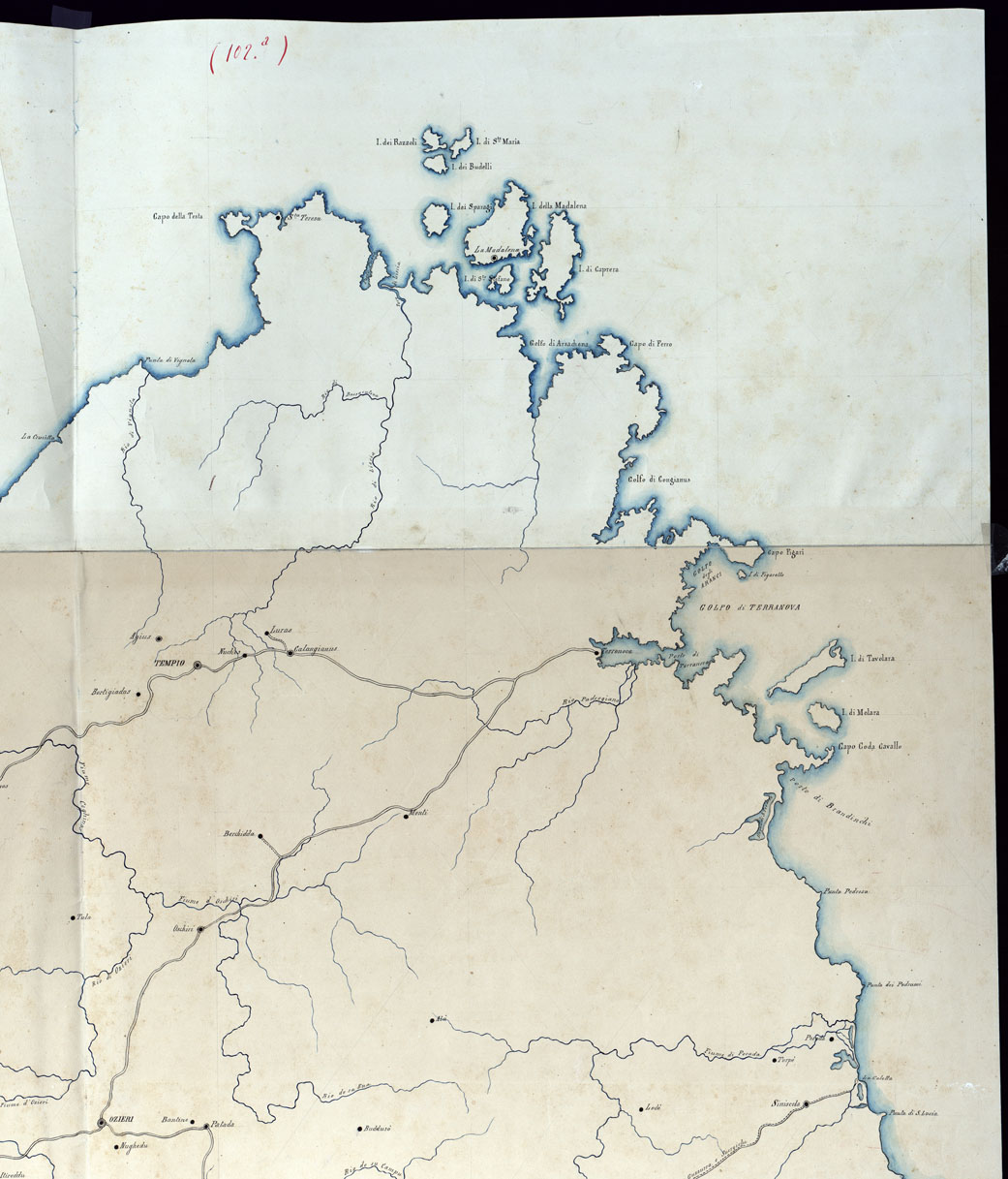 (N:5970) ISOLA DI SARDEGNA. PROVINCIA DI SASSARI. (CA000526, CA000527, CA000528, CA000529, CA000530) Carte e stampe antiche: riproduzione a colori su carta (formato A1)
