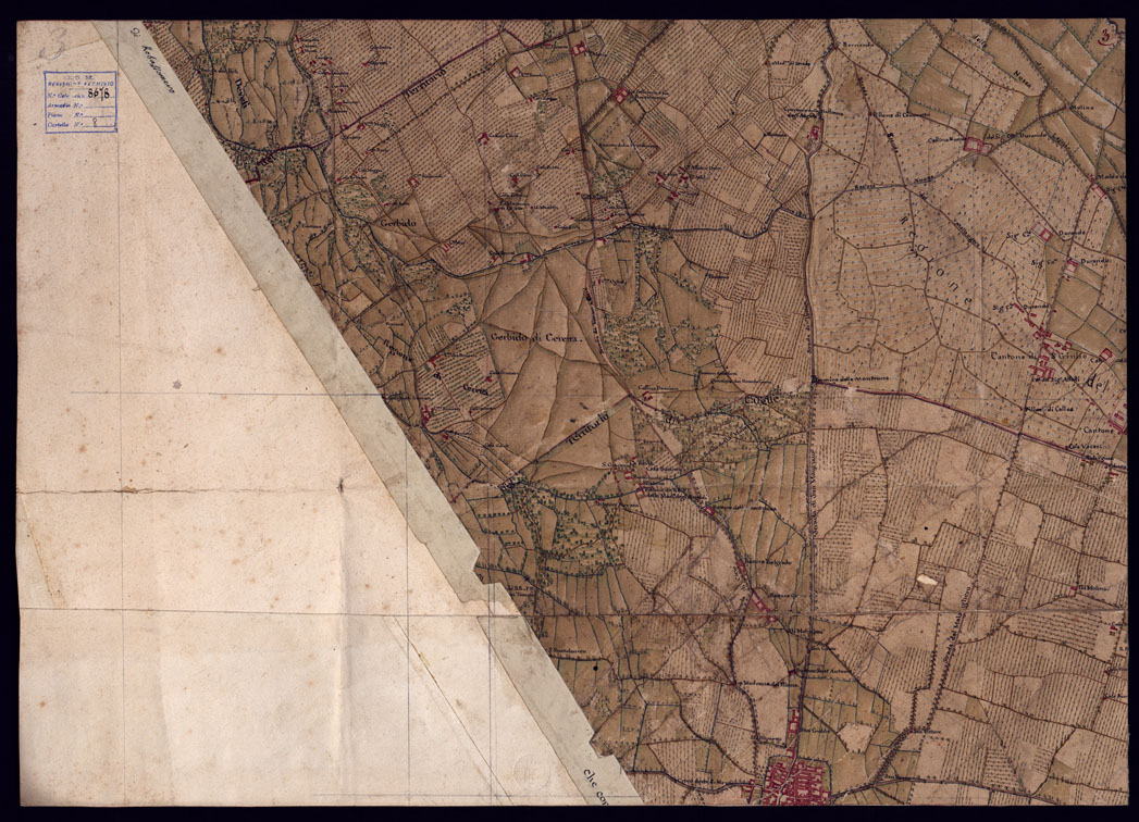 (N:23132) CARTA DEL CANAVESE - FOGLIO 3 E RETRO. (CA000793, CA000794) Carte e stampe antiche: riproduzione a colori su carta (formato A1)