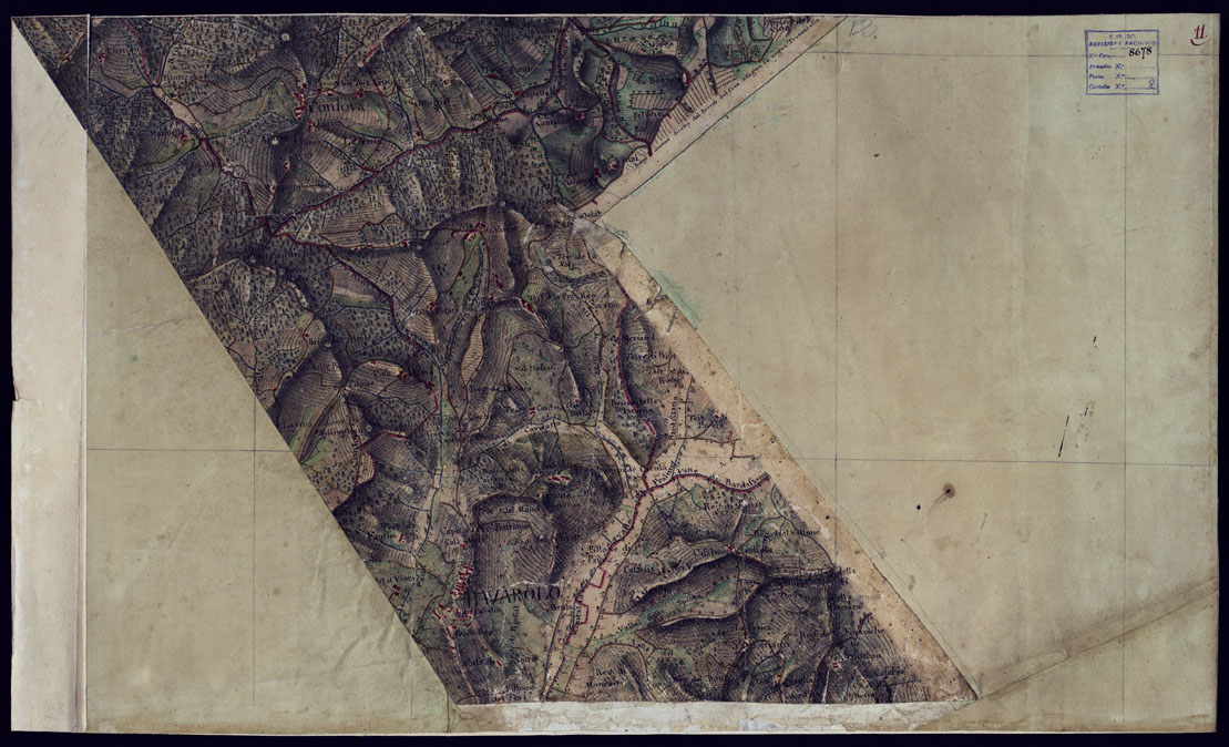 (N:23140) CARTA DEL CANAVESE - FOGLIO 11. (CA000804) Carte e stampe antiche: riproduzione a colori su carta (formato A1)