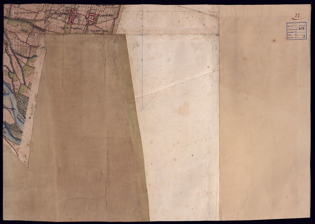 (N:23153) CARTA DEL CANAVESE - FOGLIO 24. (CA000817) Carte e stampe antiche: riproduzione a colori su carta (formato A1)