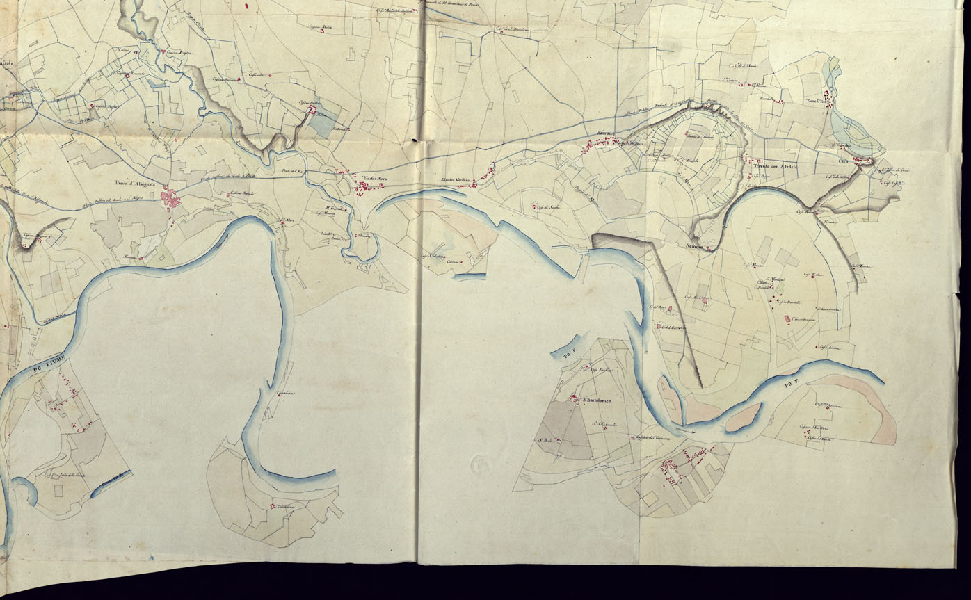 (N:23168) CARTA TOPOGRAFICA DELLA PROVINCIA DI MORTARA - FOGLIO 10 (CA000842, CA000843, CA000844, CA000845) Carte e stampe antiche: riproduzione a colori su carta (formato A1)