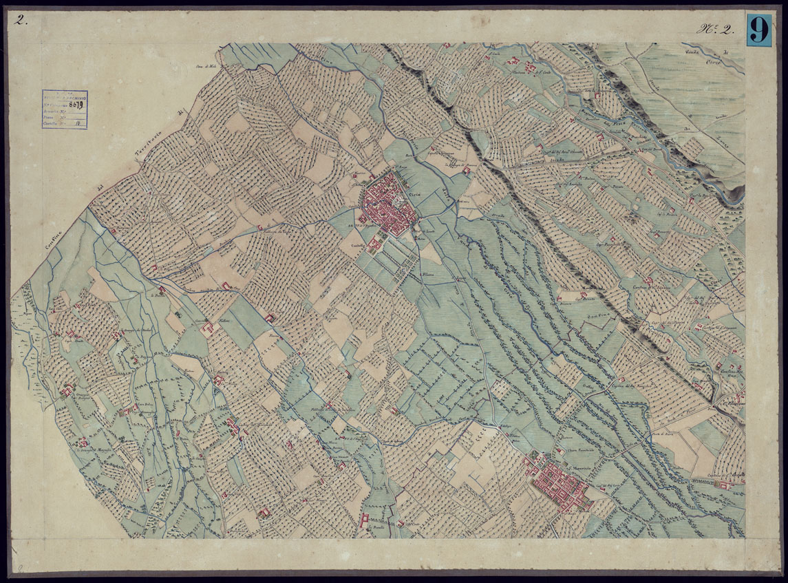 (N:13665) CARTA TOPOGRAFICA CHE SI ESTENDE SULLE PROVINCIE DI TORINO ED IN GRAN PARTE DEL CANAVESE - FOGLIO 2. (CA000859) Carte e stampe antiche: riproduzione a colori su carta (formato A1)