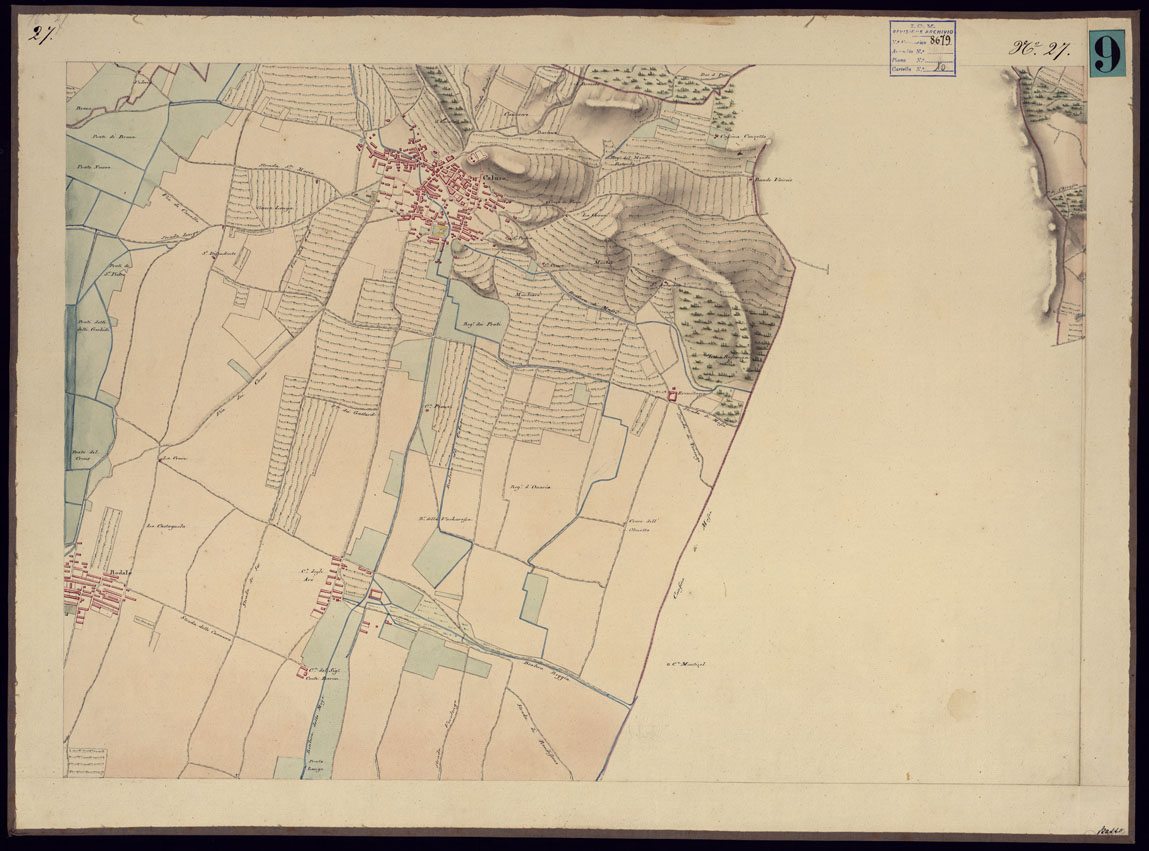 (N:8774) CARTA TOPOGRAFICA CHE SI ESTENDE SULLE PROVINCIE DI TORINO ED IN GRAN PARTE DEL CANAVESE - FOGLIO 27. (CA000884) Carte e stampe antiche: riproduzione a colori su carta (formato A1)