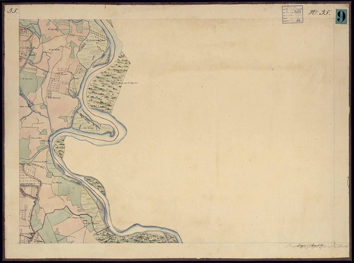 (N:8758) CARTA TOPOGRAFICA CHE SI ESTENDE SULLE PROVINCIE DI TORINO ED IN GRAN PARTE DEL CANAVESE - FOGLIO 35. (CA000892) Carte e stampe antiche: riproduzione a colori su carta (formato A1)