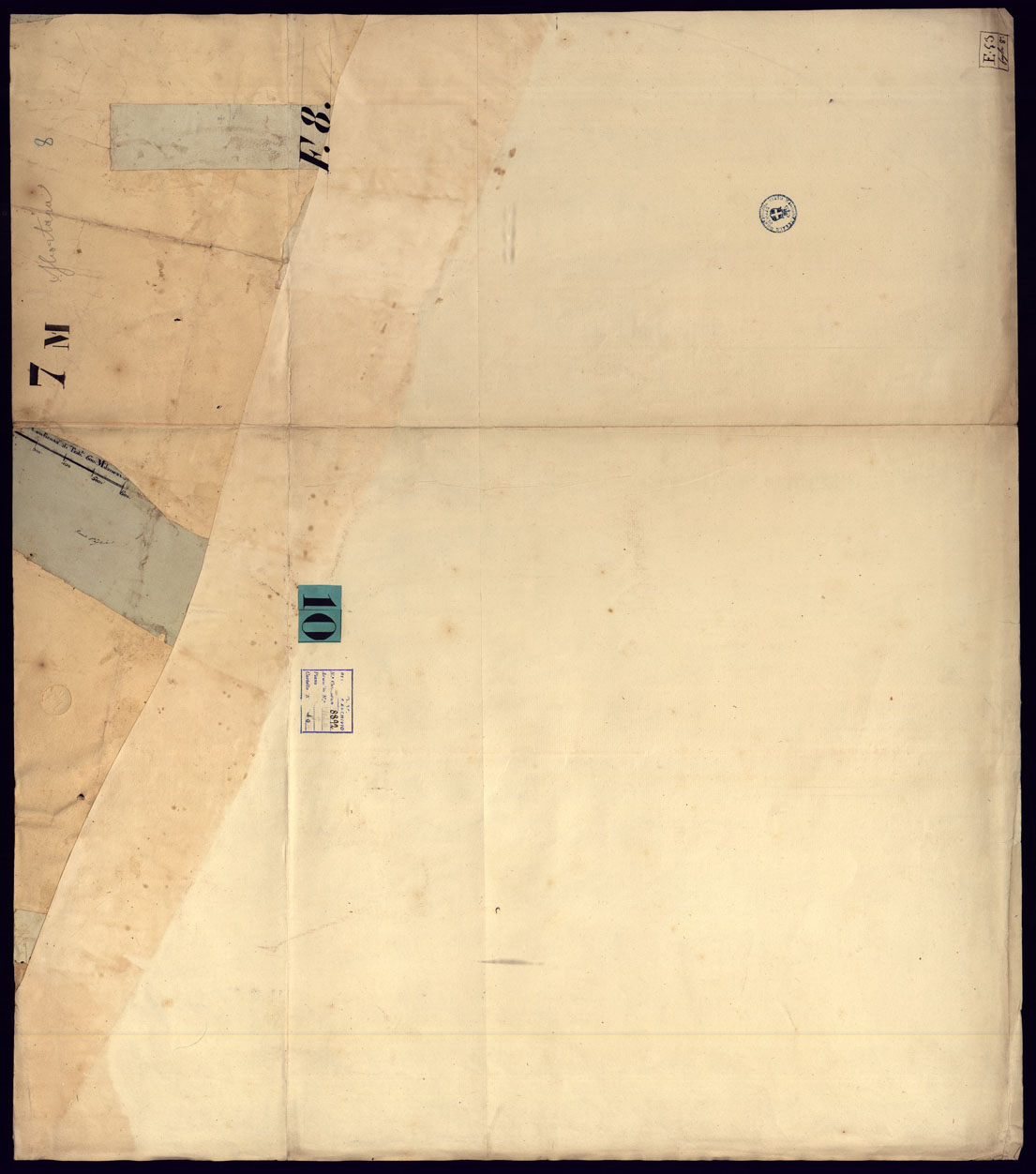 (N:8679) CARTA TOPOGRAFICA DELLA PROVINCIA DI MORTARA - FOGLIO 8 FRONTE/RETRO. (CA000916, CA000917) Carte e stampe antiche: riproduzione a colori su carta (formato A1)