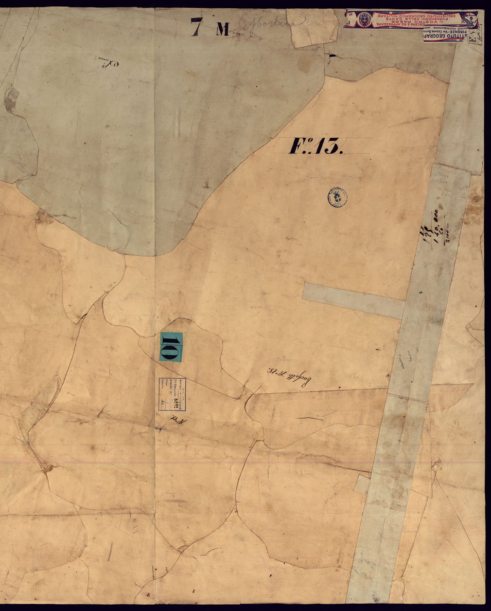 (N:14405) CARTA TOPOGRAFICA DELLA PROVINCIA DI MORTARA - FOGLIO 13 FRONTE/RETRO. (CA000934, CA000935, CA000936, CA000937) Carte e stampe antiche: riproduzione a colori su carta (formato A1)