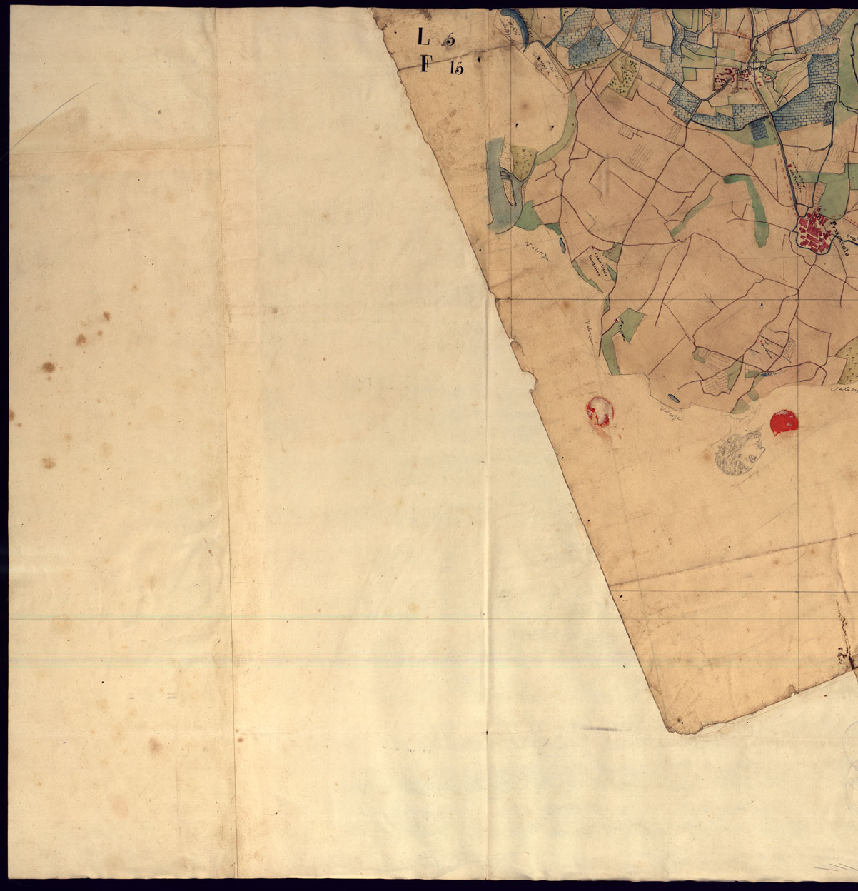 (N:14202) CARTA TOPOGRAFICA DELLA PROVINCIA DI MORTARA - FOGLIO 15 FRONTE/RETRO + SPEZZONE. (CA000942, CA000943, CA000944, CA000945) Carte e stampe antiche: riproduzione a colori su carta (formato A1)