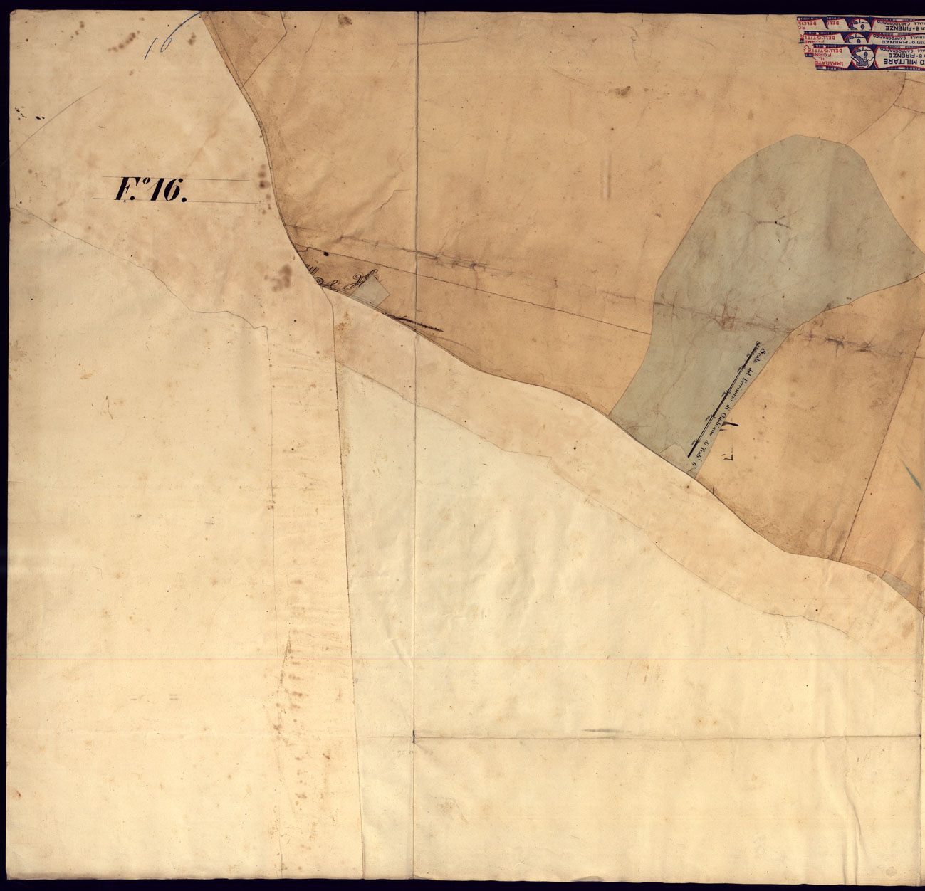 (N:26338) CARTA TOPOGRAFICA DELLA PROVINCIA DI MORTARA - FOGLIO 16 PARTE 1-2 RETRO. (CA000946, CA000947, CA000948, CA000949) Carte e stampe antiche: riproduzione a colori su carta (formato A1)