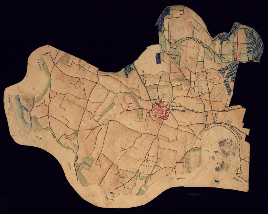 (N:14203) CARTA TOPOGRAFICA DELLA PROVINCIA DI MORTARA - FOGLIO 9 + RETRO. (CA000952, CA000953) Carte e stampe antiche: riproduzione a colori su carta (formato A1)