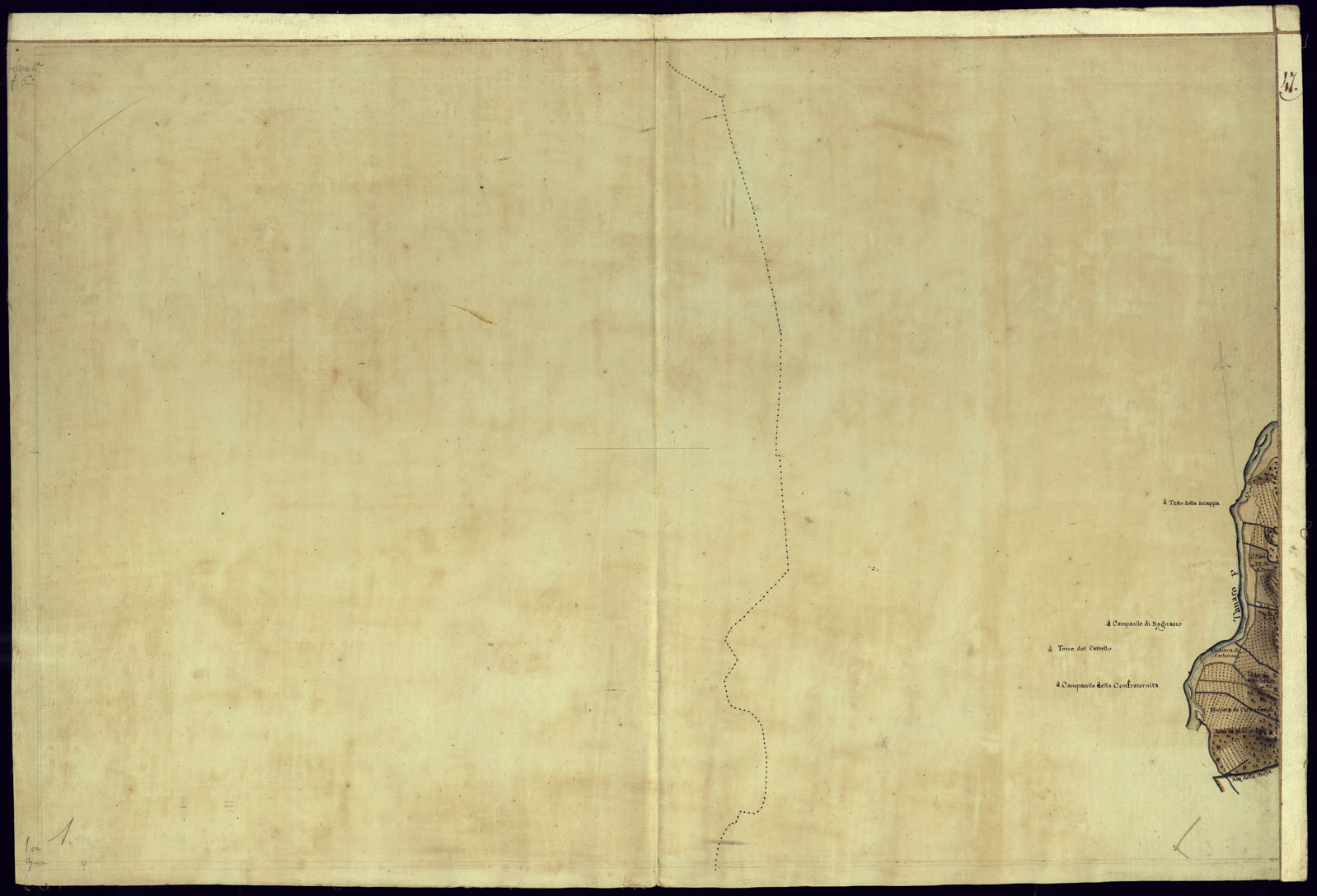 (N:14560) CARTA DI QUASI TUTTA L'EX PROVINCIA DI ACQUI E DI PARTE DI QUELLE DI MONDOVI', ALBA ED ALESSANDRIA - FOGLIO 47. (CA001375) Carte e stampe antiche: riproduzione a colori su carta (formato A1)