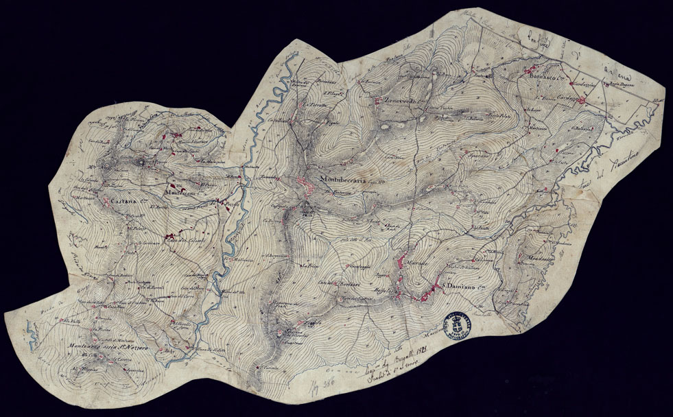 (N:10626) MINUTE DI CAMPAGNA ALLA SCALA DI 1 20.000 DI PARTE DEL TERRITORIO DEL CIRCONDARIO DI VOGHERA ESEGUITE NELL'ANNO 1828 - FOGLIO 8. (CA001466) Carte e stampe antiche: riproduzione a colori su carta (formato A1)