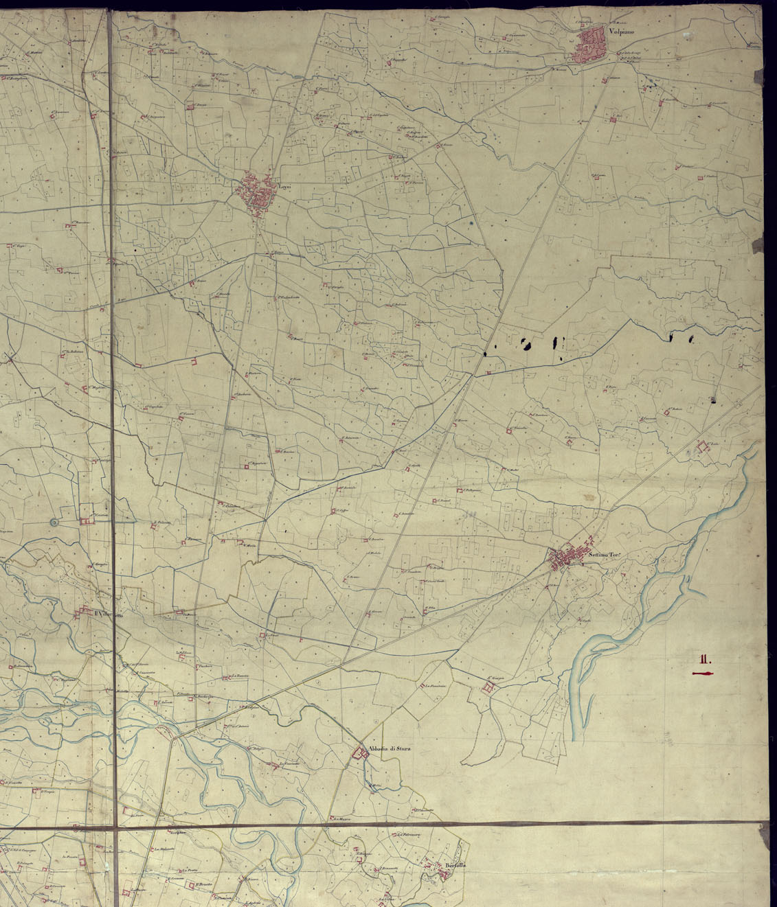 (N:2599) DINTORNI DI TORINO (CA001534, CA001535, CA001536, CA001537, CA001538, CA001539) Carte e stampe antiche: riproduzione a colori su carta (formato A1)