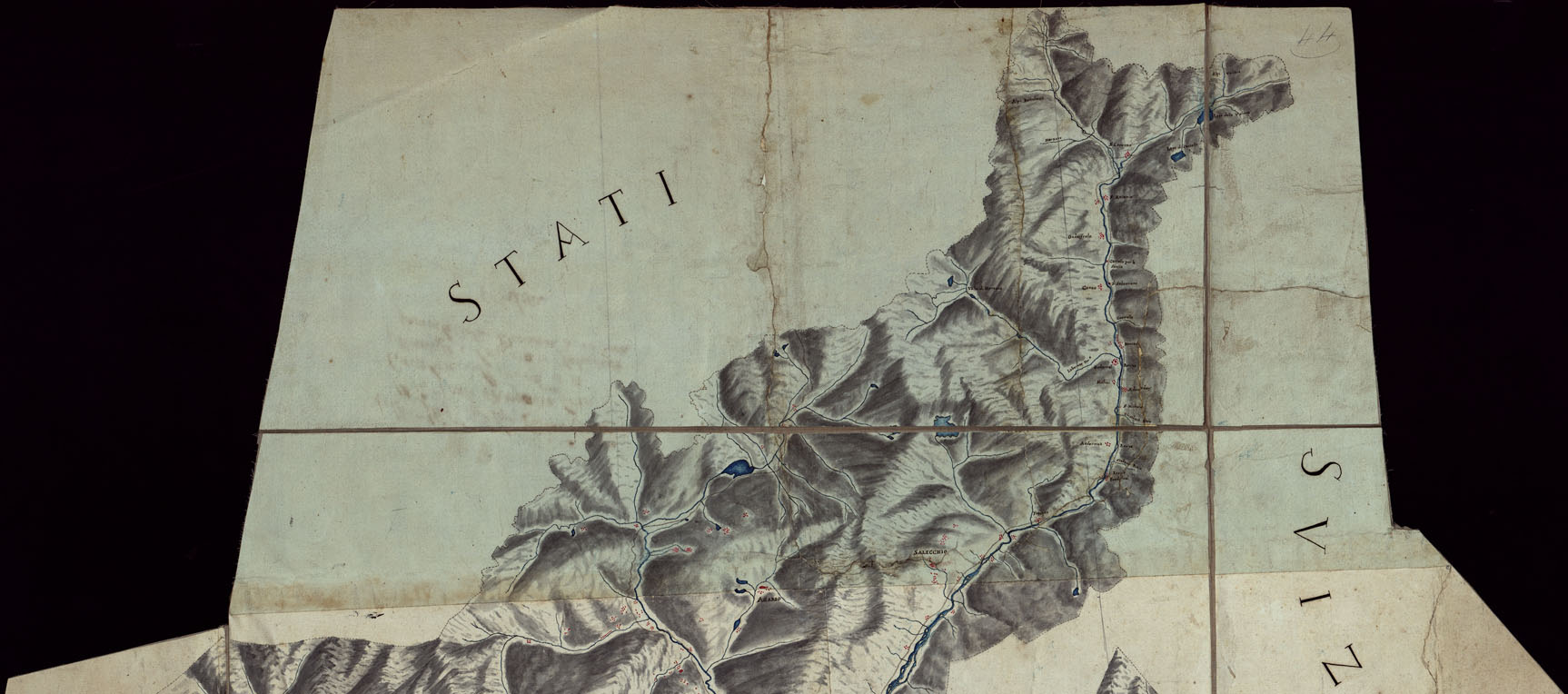 (N:4070) CARTA TOPOGRAFICA DELLA VALLE DEL TOCE E DI QUELLA DI SESIA DALLA LORO ORIGINE SINO AL LAGO MAGGIORE LA PRIMA E' SINO AL PIANO LA SECONDA ALLA SCALA APP. DI 1 A 40.000. (CA002491, CA002492, CA002493, CA002494, CA002495, CA002496, CA002497, CA002498, CA002499, CA002500, CA002501) Carte e stampe antiche: riproduzione a colori su carta (formato A1)