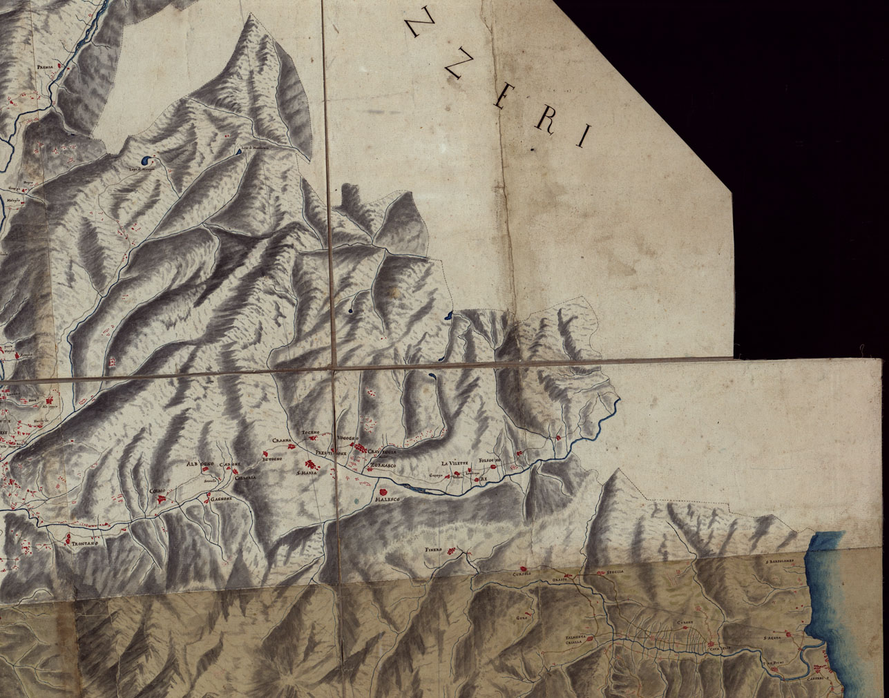 (N:4070) CARTA TOPOGRAFICA DELLA VALLE DEL TOCE E DI QUELLA DI SESIA DALLA LORO ORIGINE SINO AL LAGO MAGGIORE LA PRIMA E' SINO AL PIANO LA SECONDA ALLA SCALA APP. DI 1 A 40.000. (CA002491, CA002492, CA002493, CA002494, CA002495, CA002496, CA002497, CA002498, CA002499, CA002500, CA002501) Carte e stampe antiche: riproduzione a colori su carta (formato A1)