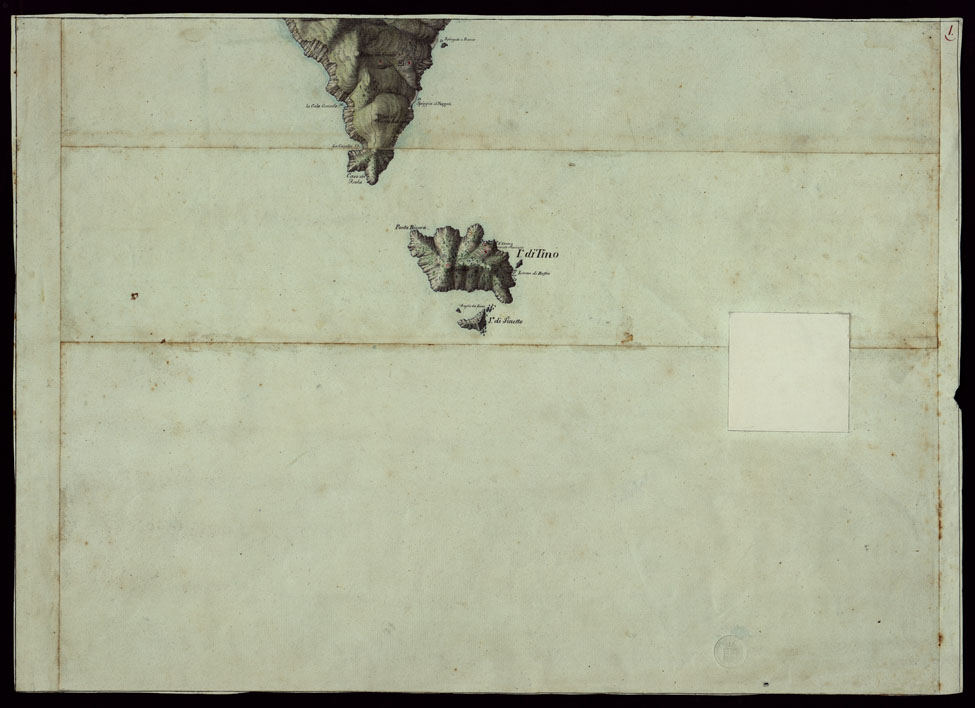 (N:16461) RIVIERA DI LEVANTE ALLA QUARTA DELLA SCALA DI SAVOIA OSSIA DI 1 A 9.450 ESEGUITA NEGLI ANNI 1816. 1822. 23. 24. 25. 1826 e 1827 - FOGLIO 1. (CA002505) Carte e stampe antiche: riproduzione a colori su carta (formato A1)