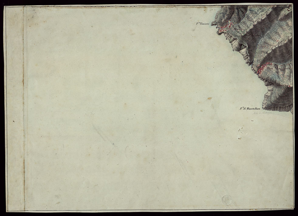 (N:16467) RIVIERA DI LEVANTE ALLA QUARTA DELLA SCALA DI SAVOIA OSSIA DI 1 A 9.450 ESEGUITA NEGLI ANNI 1816. 1822. 23. 24. 25. 1826 e 1827 - FOGLIO 7. (CA002511) Carte e stampe antiche: riproduzione a colori su carta (formato A1)