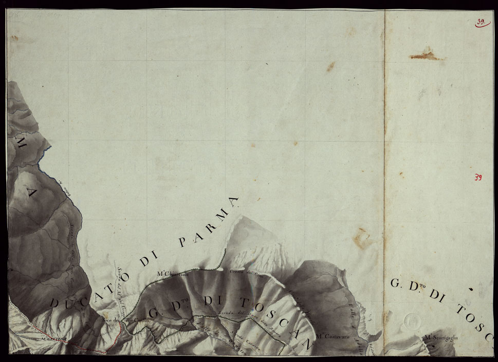 (N:23800) RIVIERA DI LEVANTE ALLA QUARTA DELLA SCALA DI SAVOIA OSSIA DI 1 A 9.450 ESEGUITA NEGLI ANNI 1816. 1822. 23. 24. 25. 1826 e 1827 - FOGLIO 39. (CA002544) Carte e stampe antiche: riproduzione a colori su carta (formato A1)