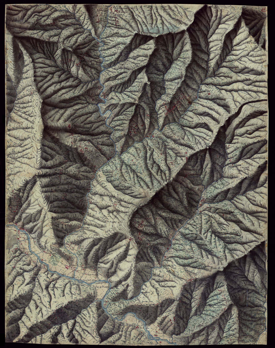 (N:16522) RIVIERA DI LEVANTE ALLA QUARTA DELLA SCALA DI SAVOIA OSSIA DI 1 A 9.450 ESEGUITA NEGLI ANNI 1816. 1822. 23. 24. 25. 1826 e 1827 - FOGLIO 66. (CA002571) Carte e stampe antiche: riproduzione a colori su carta (formato A1)