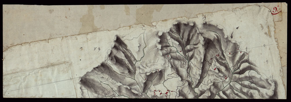 (N:4037) CARTA DI GENOVA E DE SUOI CONTORNI - FOGLIO 9 E RETRO. (CA002897, CA002898) Carte e stampe antiche: riproduzione a colori su carta (formato A1)