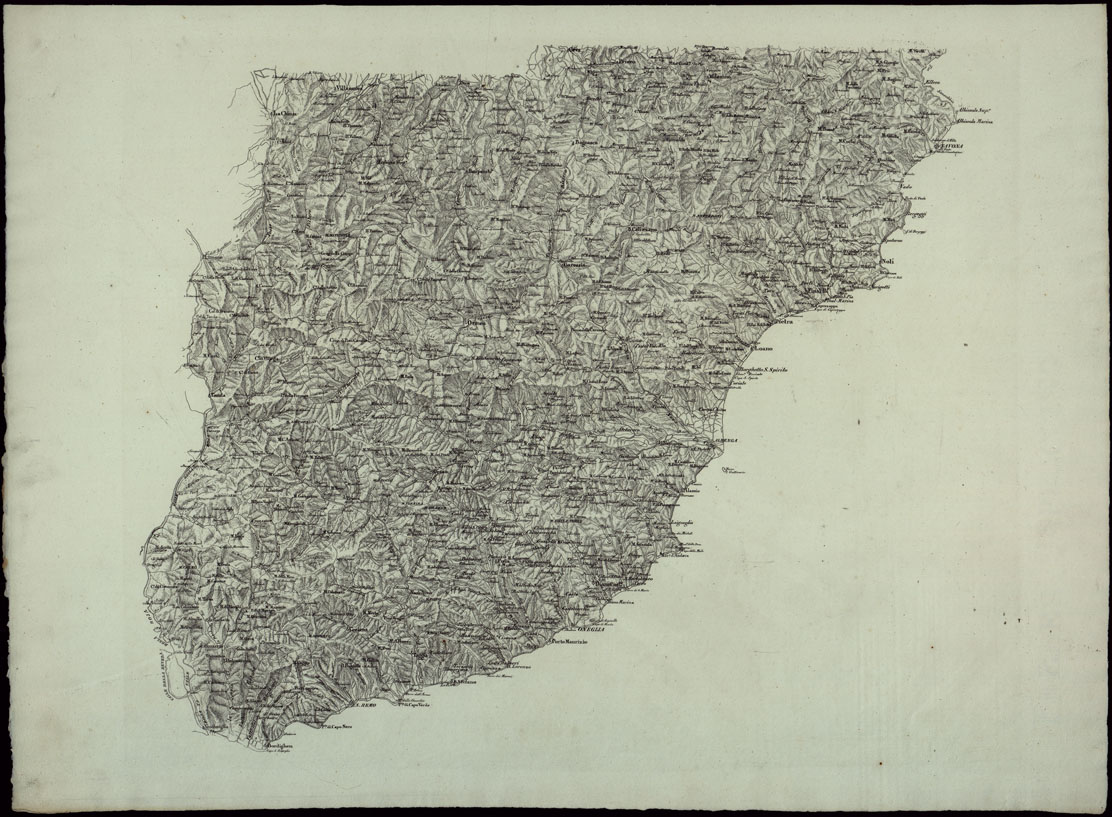 (N:23807) STAMPA LITOGRAFICA DI UNA CARTA DELLA RIVIERA DI PONENTE DA SAVOVA AL CONFINE FRANCESE. (CA002906) Carte e stampe antiche: riproduzione a colori su carta (formato A1)